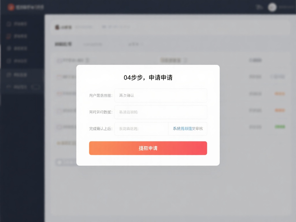 第四步：提交申请
填写完成相关信息后，系统会生成